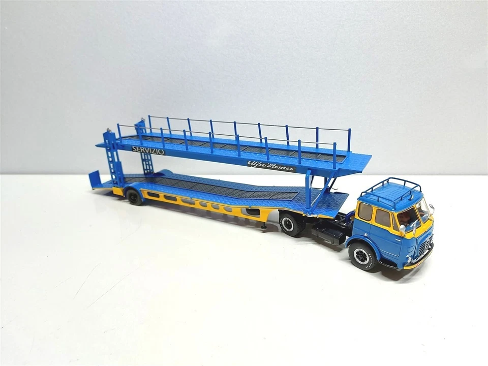 Camion Bisarca Alfa Romeo Mille del 1958 Servizio Alfa Romeo - 1/43 Artigianale - Immagine 1 di 4