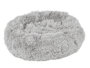 zoofari® Hunde- und Katzenbett, aus weichem Plüsch (Hundebett grau) - B-Ware - Bild 1 von 1