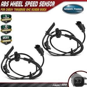 2x Sensor de velocidad de rueda ABS frontal para Chevy Traverse GMC Acadia Buick Enclave - Imagen 1 de 8