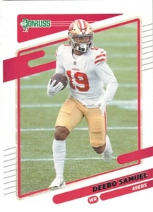 DEEBO SAMUEL-WR-SAN FRANCISCO 49ERS-2021 PANINI-DONRUSS FOOTBALL #55 - Picture 1 of 2