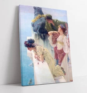 LAWRENCE ALMA TADEMA, A COIGN OF VANTAGE -CANVAS WALL ARTWORK PIC PRINT - Picture 1 of 2