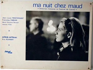 MA NUIT CHEZ MAUD - E.ROHMER - 1969- N & B/ cartoline - 32 x 43 cm - Picture 1 of 1