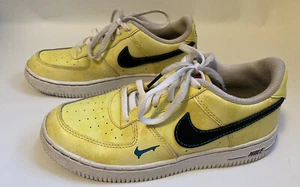 Nike Air Force 1 LV8 3 PS Yellow Peace Love Basketball DC7321-700 Shoes 3Y - Picture 1 of 14