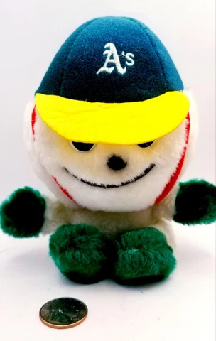 Vintage Oakland A's Plush Toy Steven Smith Cover