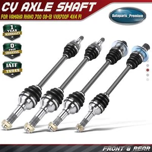 4x Front & Rear CV Axle Assembly for Yamaha Rhino 700 08-09 11-13 YXR700F 4x4 FI - Picture 1 of 13
