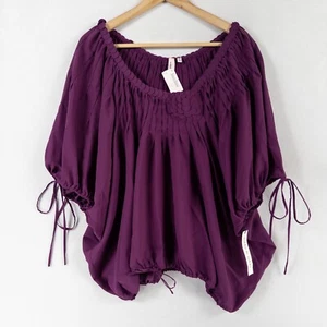 Blusa Top Robbi & Nikki Mujer Mediana Berry Plisada De Gran Tamaño NUEVA - Imagen 1 de 7