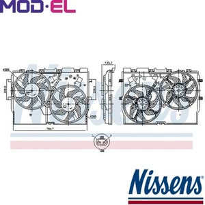 FAN RADIATOR 850004 FOR FIAT DUCATO/Bus/Van/Platform/Chassis CITROËN 2.3L 4cyl - Picture 1 of 6