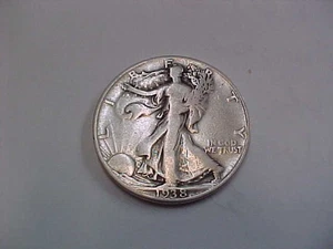 731) 1938 D Walking Liberty Half Dollar - Good+ - Starts at $30.00 - Picture 1 of 6
