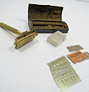 Antique Vintage Razor  Valet Auto Strop  With Case And Blades #A3-11 - Picture 1 of 10