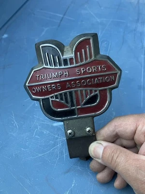 Vintage Triumph Sports Owners Association Badge TR2 TR3 TR4 - Image 1 of 4