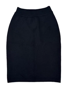 Vintage ALAIA Damen einfarbig schwarz Wolle Pull-On Bleistiftrock Kleid Größe Small - Bild 1 von 4