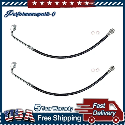 Para Ford F-350 1988-1989 7,3 L 4x4 línea de manguera de freno delantero Sunsong 2 piezas Foto 1 de 3