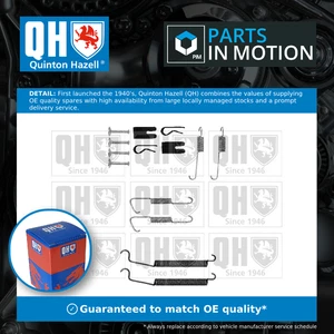 Brake Shoe Fitting Kit fits PEUGEOT 1007 KM 1.4D Rear 2005 on QH Quality New - Picture 1 of 7