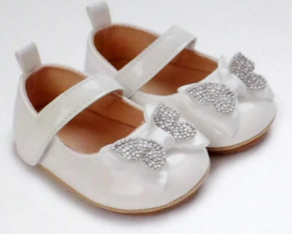 ZAPATOS LITTLE ANGEL BLANCOS PARA NIÑAS PEQUEÑAS 6-12 meses EE. UU. 2 Foto 1 de 1
