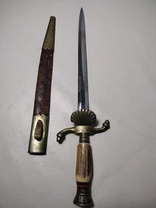 Vintage G.C. Co. Solingen Hirschhorngriff Dolch - Bild 1 von 18