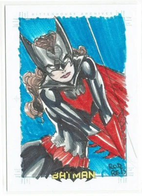 Batman Archives Rittenhouse 2008 boceto de artista Sketchafex 1/1 Marcelo Ferreira Foto 1 de 4