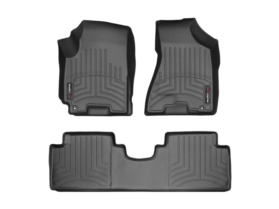 Forro de piso WeatherTech para Kia Sportage 2005-2010 - 1ª y 2ª fila, negro Foto 1 de 4