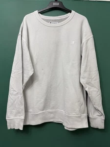 Mens Champion Sweatshirt. 2XL XXL. Off White. SKU 90075 - Picture 1 of 7