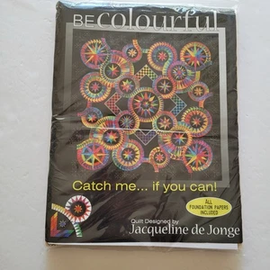 Be Colourful Catch Me If You Can Foundation Papers Included Quilt Pattern BC027 - Picture 1 of 3