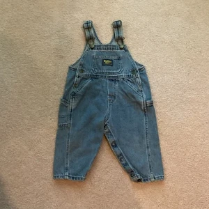 OSHKOSH VESTBAK 18 MONATE OVERALLS, FADED, RUNNING SMALL, CARPENTERS LOOP - Bild 1 von 4