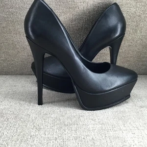 Steve Madden Shoes Womens Size 7.5 Black KYLA Platform Pumps Stiletto KYLA02S1 - Picture 1 of 11