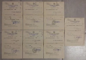 Montorio V.se 1988 Lotto di 7 Lettere di Licenza 14 Autogruppo di Manovra Flavia - Bild 1 von 1