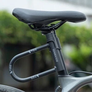 ROCKBROS Cycling 7"x5.1" U-lock Steel Carbon Bicycle Lock with Bracket 2 Keys - Picture 1 of 5