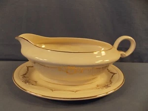 EDWIN KNOWLES "Adams" Gravy Boat con placa base - Imagen 1 de 5