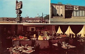 The Arena House of Fine Beef & El Toro Lounge State Collage, cartolina d'epoca PA - Foto 1 di 2