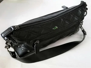 BORSA DONNA POCHETTE PELLE NERA TRACOLLA - Foto 1 di 8