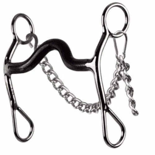 Reinsman Western Saddle Horse caña corta 5" broca de puerto mediano con boca de hierro dulce Foto 1 de 1