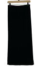 Jupe élastique tricotée linky noire à tirer lagenlook maxi taille S