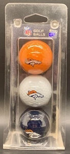 Denver Broncos NFL Golf Ball Pack Of 3 - Picture 1 of 13