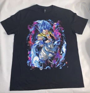 Super Saiyan Blue Gogeta Colorful Neon glow T-shirt 100% Cotton - Picture 1 of 8