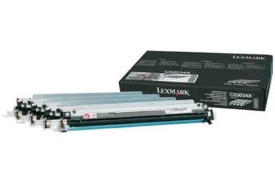 Paquete de 4 fotoconductores negros originales Lexmark C53034X = C520 C520 C522 C524 C530 Foto 1 de 4
