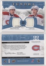 2011 Artifacts Tundra Tandems Dual Jerseys Blue /225 Tomas Plekanec Lars Eller