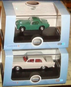 FORD ZEPHYR & AUSTIN HEALEY FROGEYE SPRITE CARS - 1:76 - OO scale - OXFORD - Picture 1 of 6