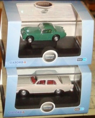 FORD ZEPHYR & AUSTIN HEALEY FROGEYE SPRITE CARS - 1:76 - OO scale - OXFORD - Bild 1 von 4