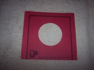 RED BELL RECORDS 7 INCH 45 RPM ORIGINAL SLEEVE ONLY NO SPLITS #519 - Picture 1 of 2
