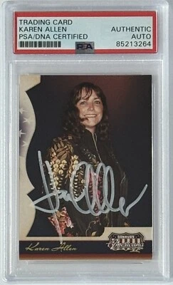 2008 Donruss Americana Indiana Jones Karen Allen SIGNED Marion PSA DNA Autograph - Image 1 of 2