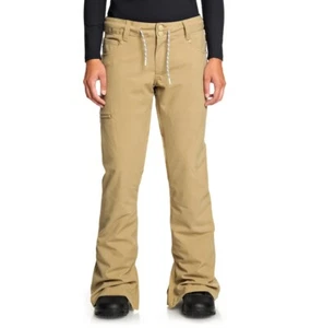 DC Viva Snowboard Shell Pants Womens Medium Bio Wash Kelp Classic 5-Pocket Style - Picture 1 of 2