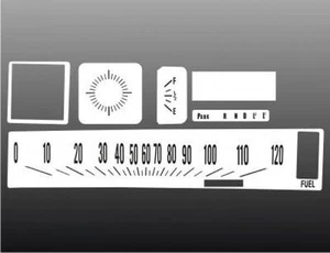 White Face Gauges for 1970-1972 Chevrolet Monte Carlo El Camino Sweep - Bild 1 von 4