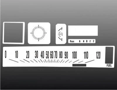 Medidores de cara blanca para Chevrolet Monte Carlo El Camino 1970-1972 barrido Foto 1 de 4