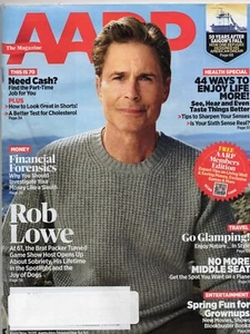 AARP MAGAZINE-ROB LOWE COVER+FINANCIAL FORENSICS+CLAMPING+ENJOY LIFE+NEED CASH - Picture 1 of 2