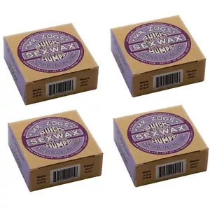 4 Blocks Sex Wax Surfboard Wax '2x' Cold to Cool water - Surf Sexwax Quick Hump - Picture 1 of 1