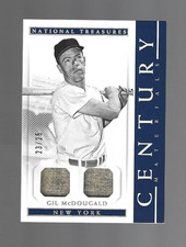 Gil McDougald 2018 Panini National Treasures Century Materials Duals 23/25 ⚾