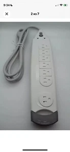 Belkin 7-Outlet SurgeMaster Home Series Power Strip Surge Protector with 12 Ft - Picture 1 of 3