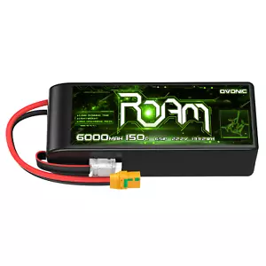 Ovonic 22.2V 150C 6S 6000mAh Lipo Battery XT90-S for FPV Drone Heli Jet RC Car - Picture 1 of 5