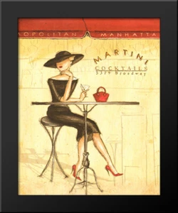 Femme Elegante III 15x18 Schwarz Holz gerahmter Kunstdruck von Andrea Laliberte - Bild 1 von 1