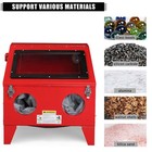40 Gallon Cabinet Bench Top Air Sandblasting with Gun and 4 Nozzles